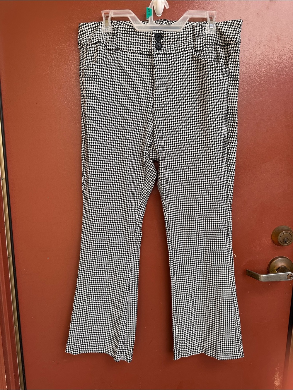 Torrid Studio Black & White Houndstooth Dress Pants 14 Short